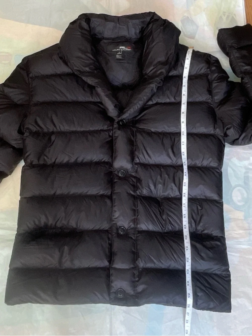RLX Ralph Lauren Black Quilted Down Puffer Jacket Size M